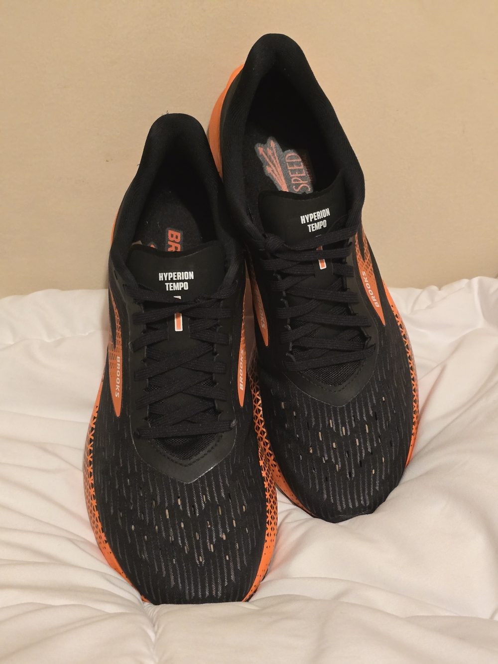 Brooks Hyperion Tempo Men’s Running Shoes Size 11.5 Black Orange Lightweight . - Picture 13 of 14